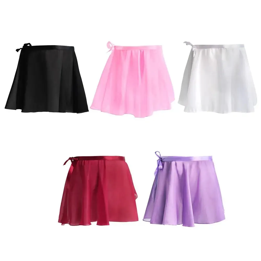Women's Chiffon Ballet Skirt Lace-Up Dance Mini Tutu for Adults