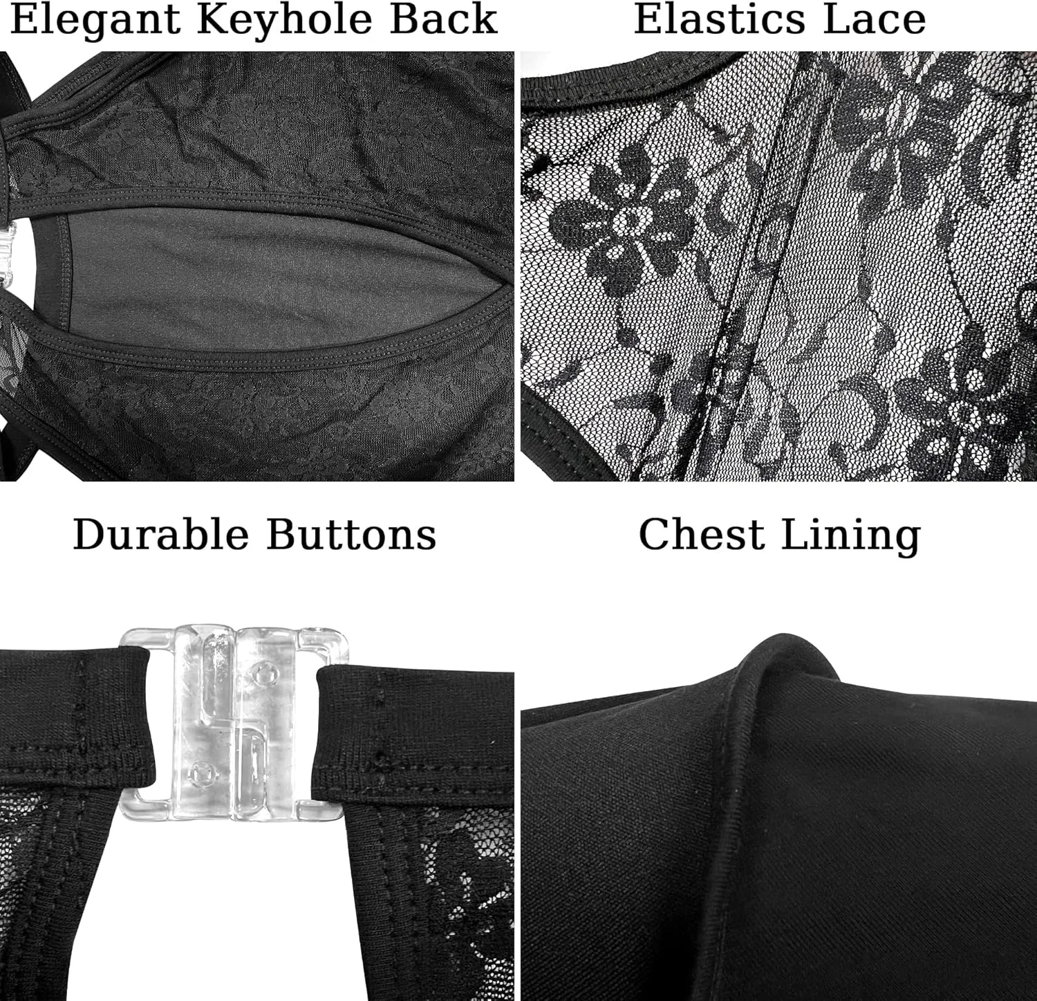 Women's Halter Neck Dance Leotard for Ballet Top Dancewear, Keyhole Back, Chest lining
