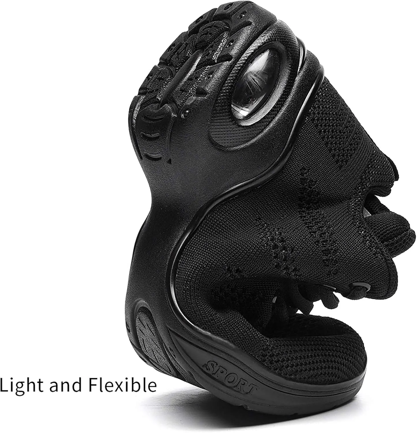 Women's Jazz Shoes Lace-up Sneakers - Breathable Air Cushion Lady Split Sole Athletic Walking Dance Shoes Platform