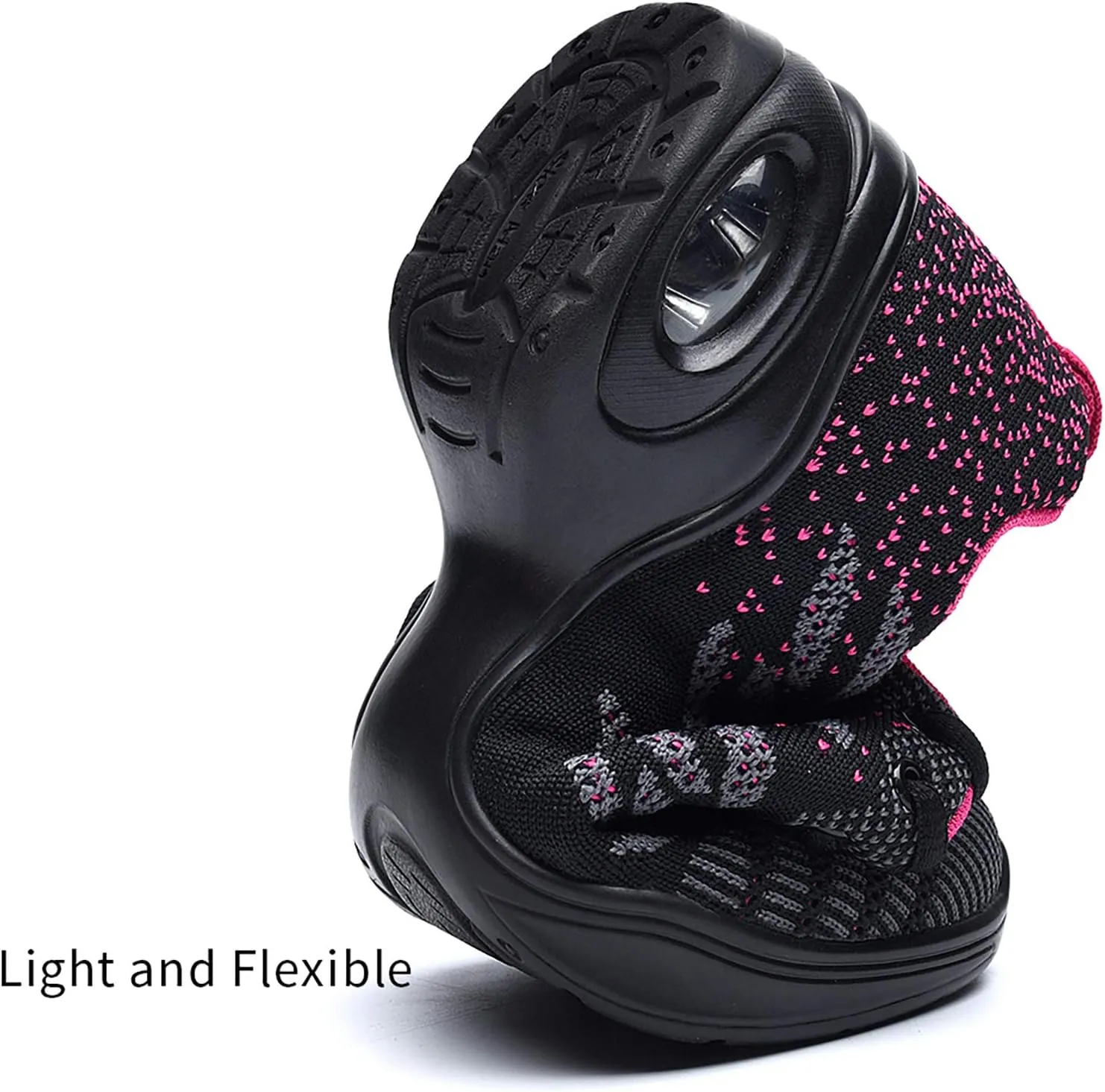 Women's Jazz Shoes Lace-up Sneakers - Breathable Air Cushion Lady Split Sole Athletic Walking Dance Shoes Platform