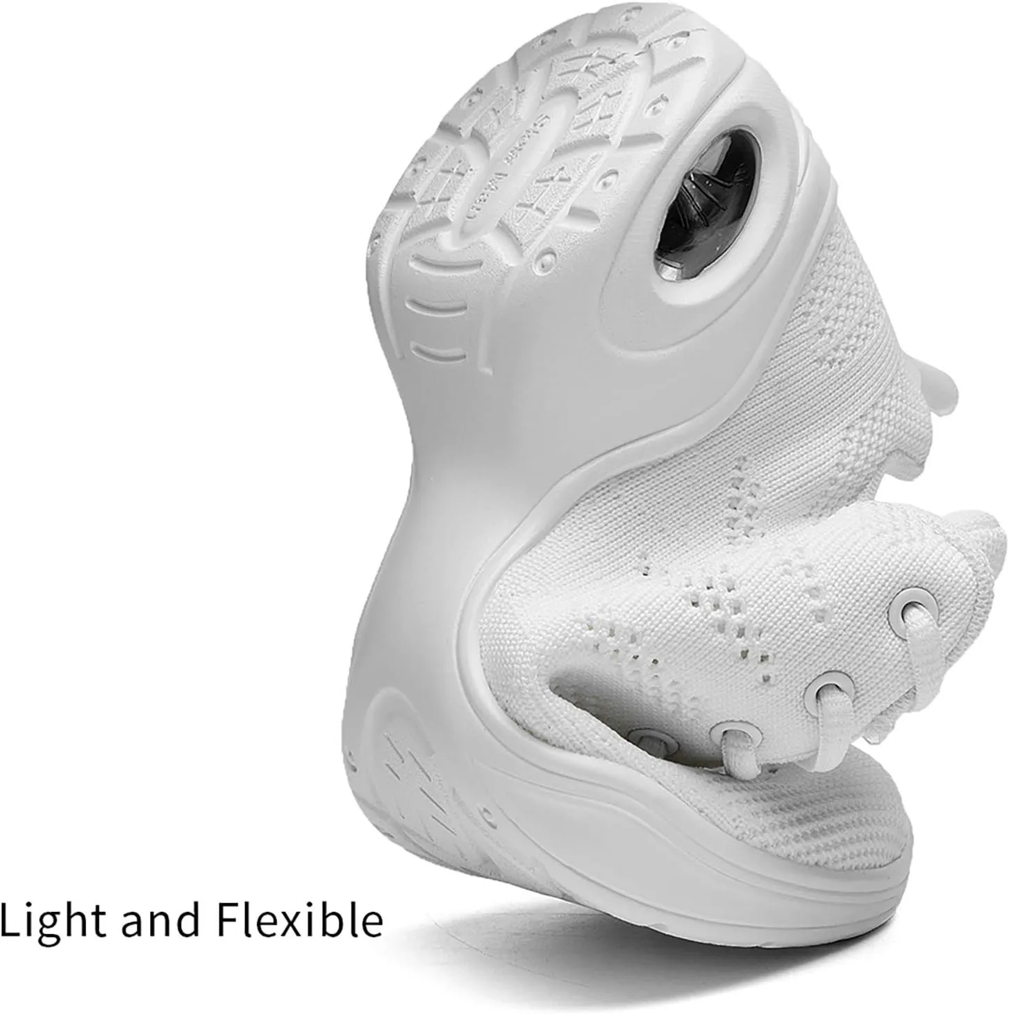Women's Jazz Shoes Lace-up Sneakers - Breathable Air Cushion Lady Split Sole Athletic Walking Dance Shoes Platform