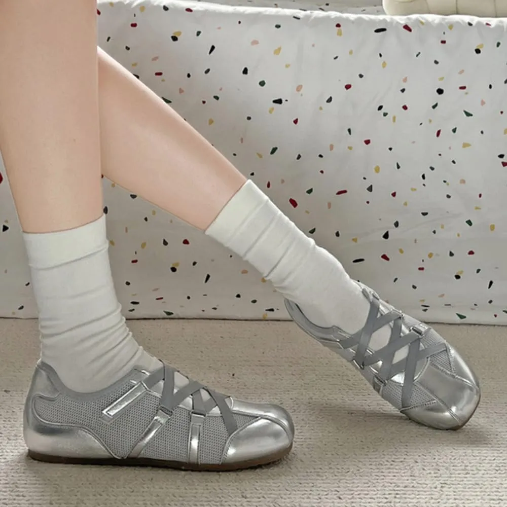 Women's Mesh Sneakers Soft Lightweight Breathable Flat Shoes for Everyday Comfort Casual Outfits Weekend Getaways