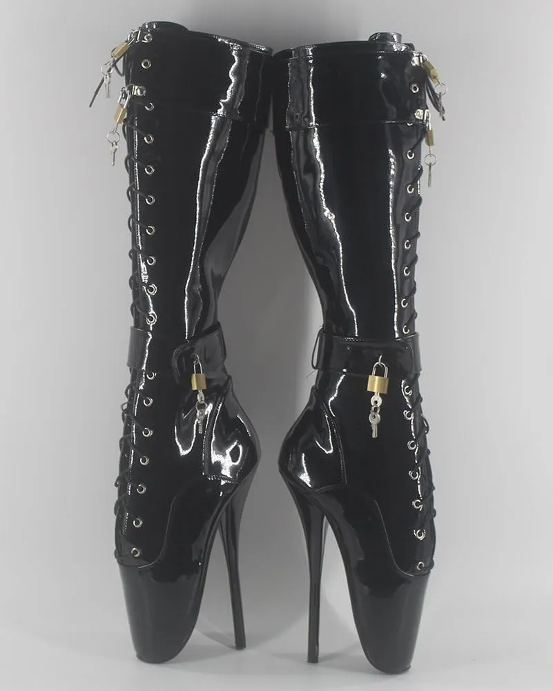 Womens Padlocks Ballet Boots