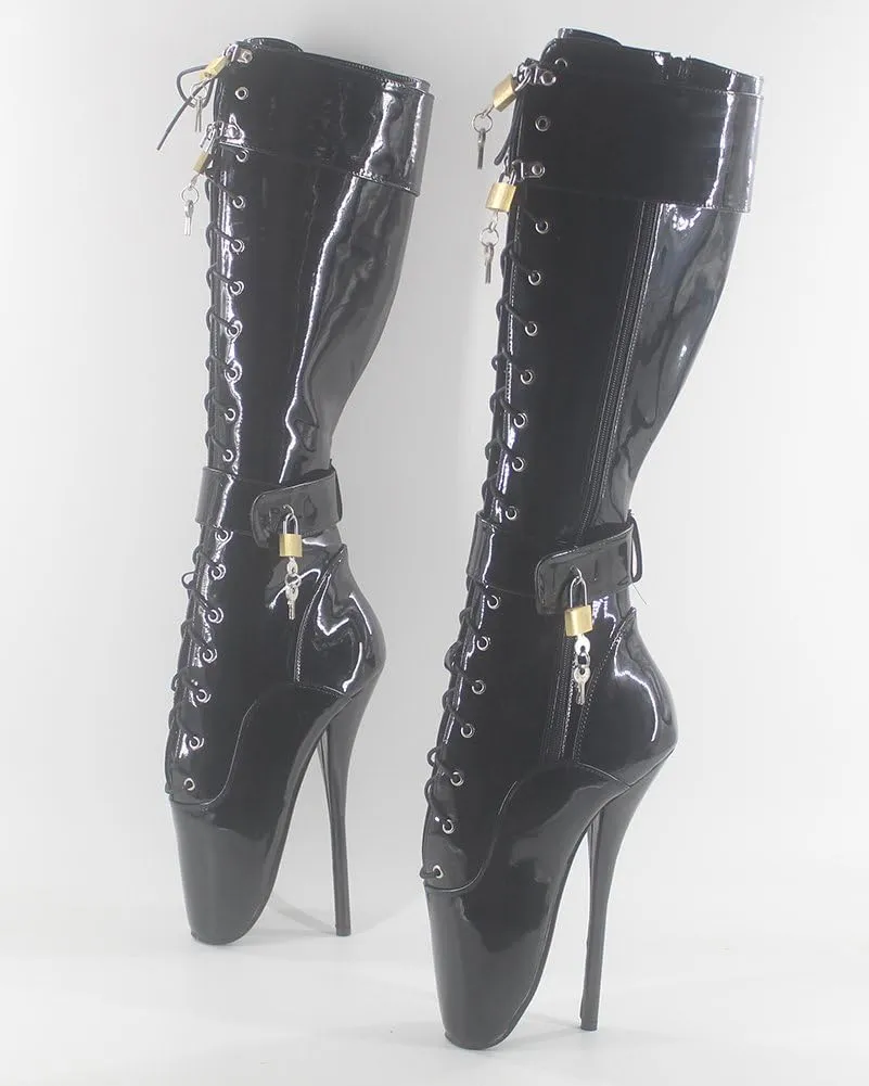 Womens Padlocks Ballet Boots