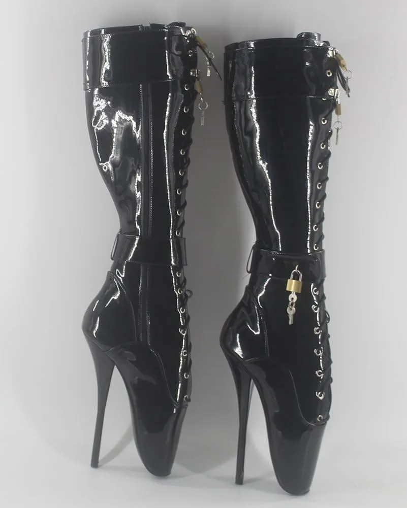 Womens Padlocks Ballet Boots