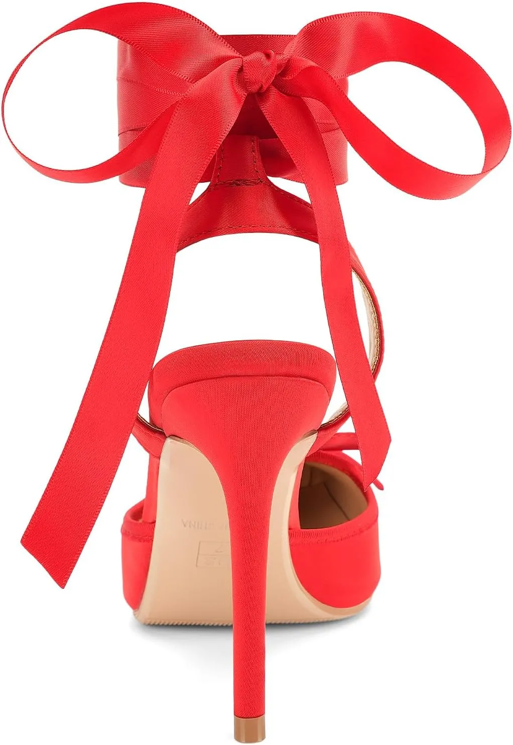 Women's Satin Ballet Heels Ballerina Bow Closed Square Toe Strappy Stiletto High Slingback Lace Up Ankle Strap Wrap Around Spiral Mary Janes Pumps Dress Shoes