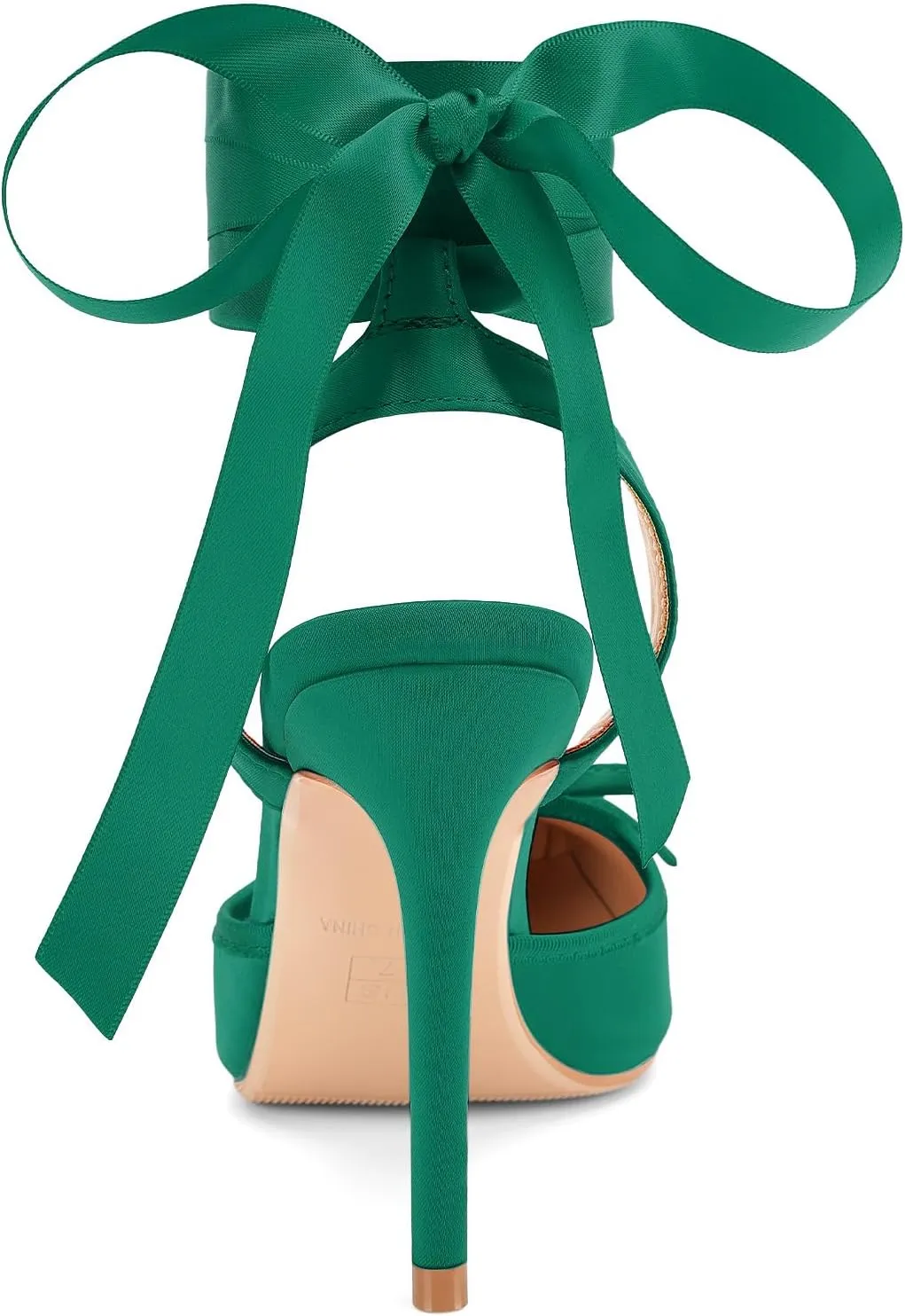 Women's Satin Ballet Heels Ballerina Bow Closed Square Toe Strappy Stiletto High Slingback Lace Up Ankle Strap Wrap Around Spiral Mary Janes Pumps Dress Shoes