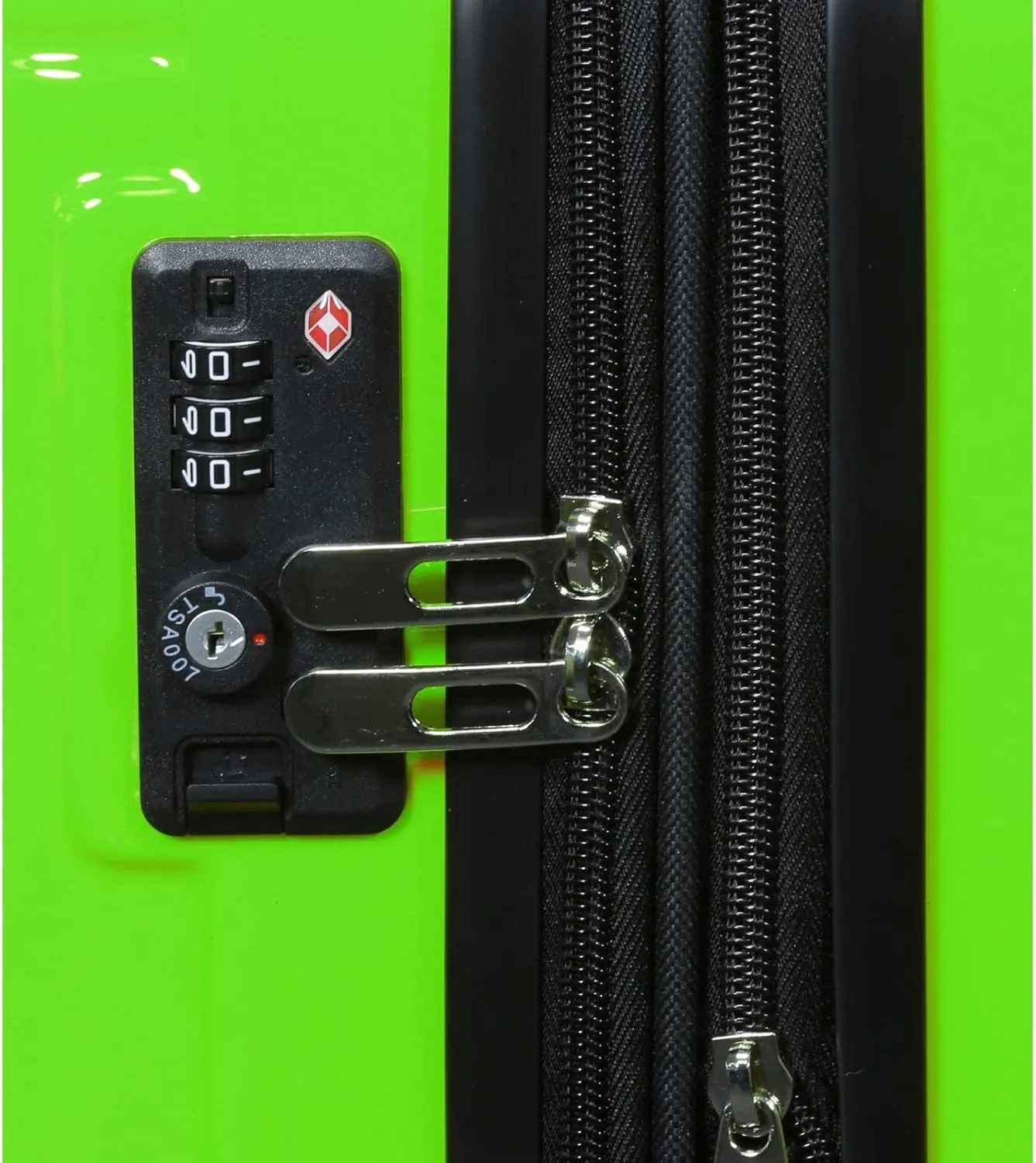 World Traveler Contour Lightweight Polycarbonate Hardside Expandable Spinner Luggage with TSA Lock, Apple Green, 20-inch