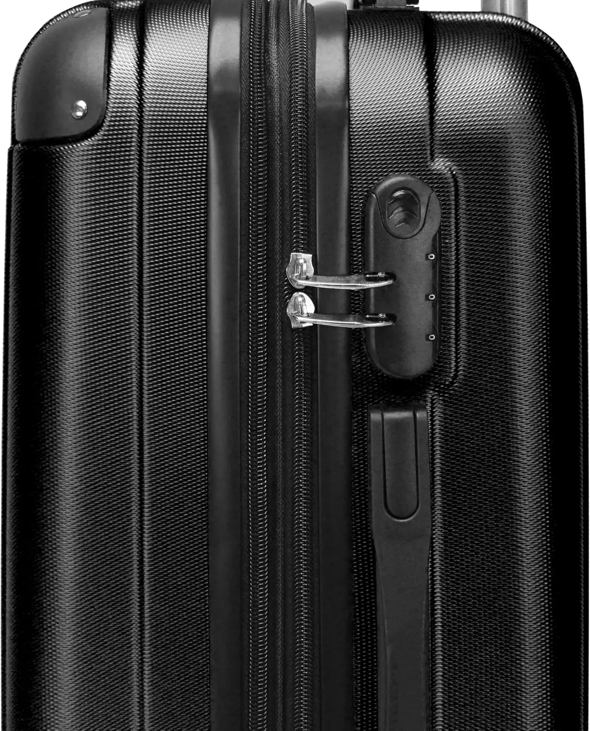 World Traveler Kemyer Quest Hardside Lightweight Expandable Spinner Suitcase Luggage, Black, 29-inch