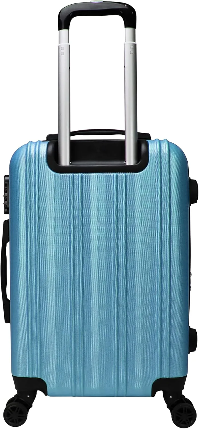 World Traveler Kemyer Quest Hardside Lightweight Expandable Spinner Suitcase Luggage, Sapphire Blue, 2-Piece Set(20in,29in)