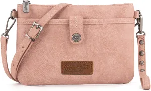 Wrangler Western Cowhide Crossbody Bags for Women Clutch Wristlet Purse
