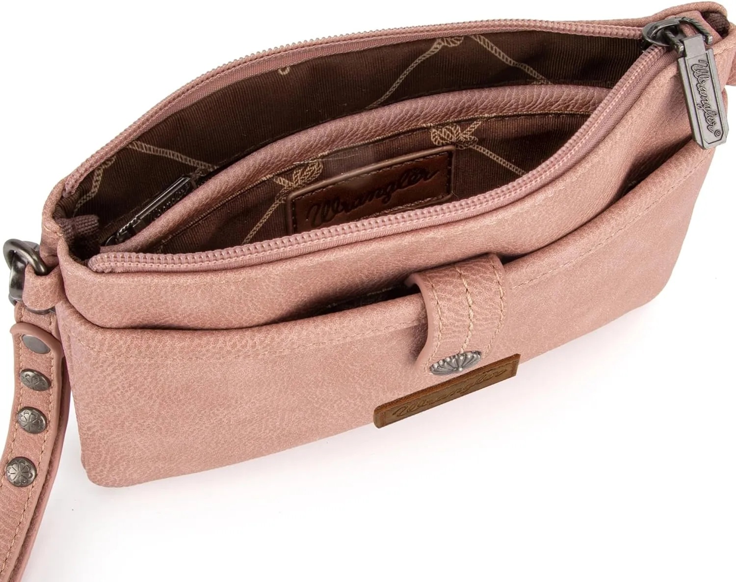Wrangler Western Cowhide Crossbody Bags for Women Clutch Wristlet Purse