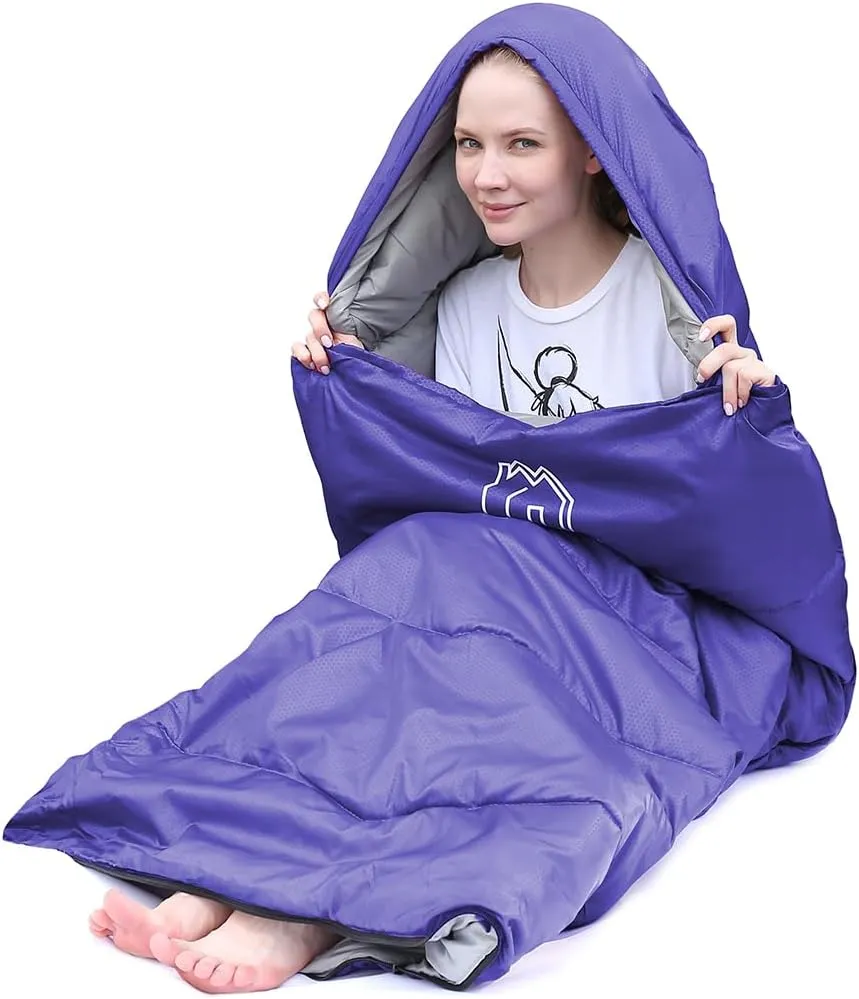 XL Size Upgraded Version of Camping Sleeping Bag 4 Seasons Warm and Cool, Lighter Weight, Adults and Children Can Use Waterproof Camping Bag, Travel and Outdoor Activities