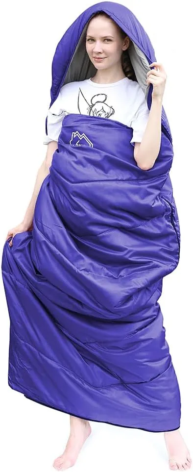 XL Size Upgraded Version of Camping Sleeping Bag 4 Seasons Warm and Cool, Lighter Weight, Adults and Children Can Use Waterproof Camping Bag, Travel and Outdoor Activities