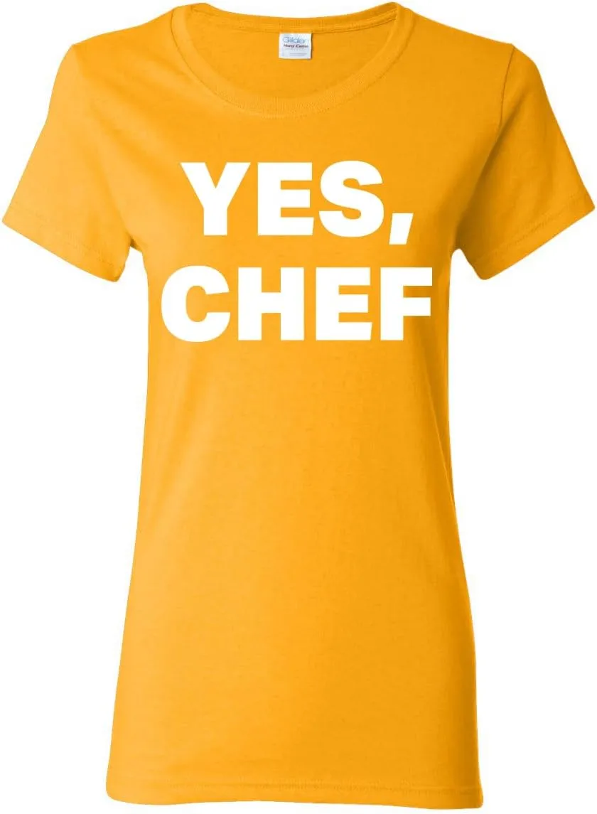 YES Chef Iconic Pop TV Quote Pop Culture Womens Graphic T-Shirt