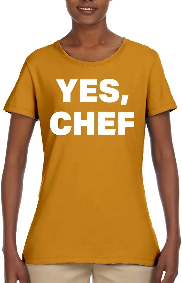 YES Chef Iconic Pop TV Quote Pop Culture Womens Graphic T-Shirt