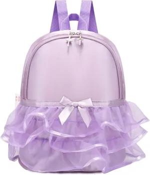 Yitengteng Princess Ballerina Backpack Dance Bag for Toddler Girls Nylon Backpack