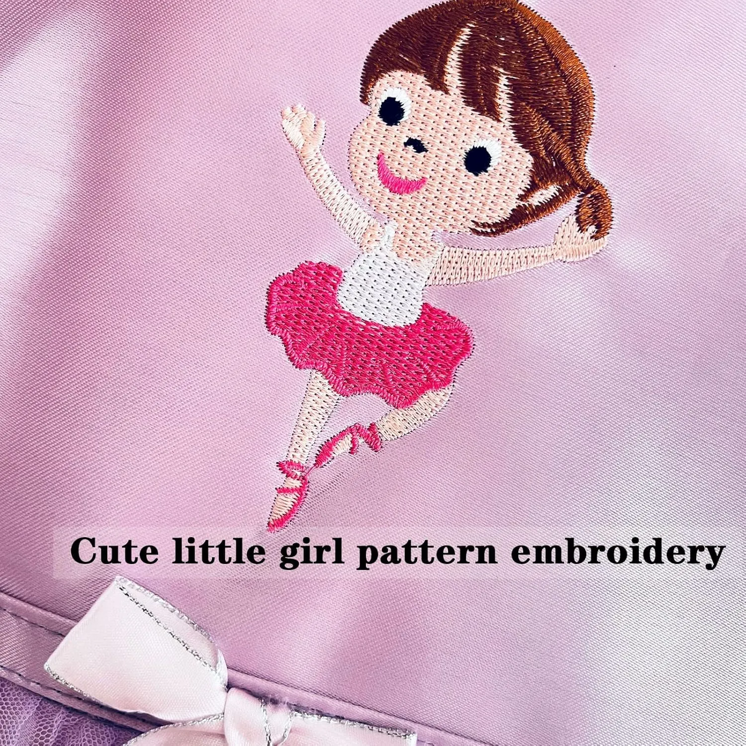 Yitengteng Princess Ballerina Backpack Dance Bag for Toddler Girls Nylon Backpack