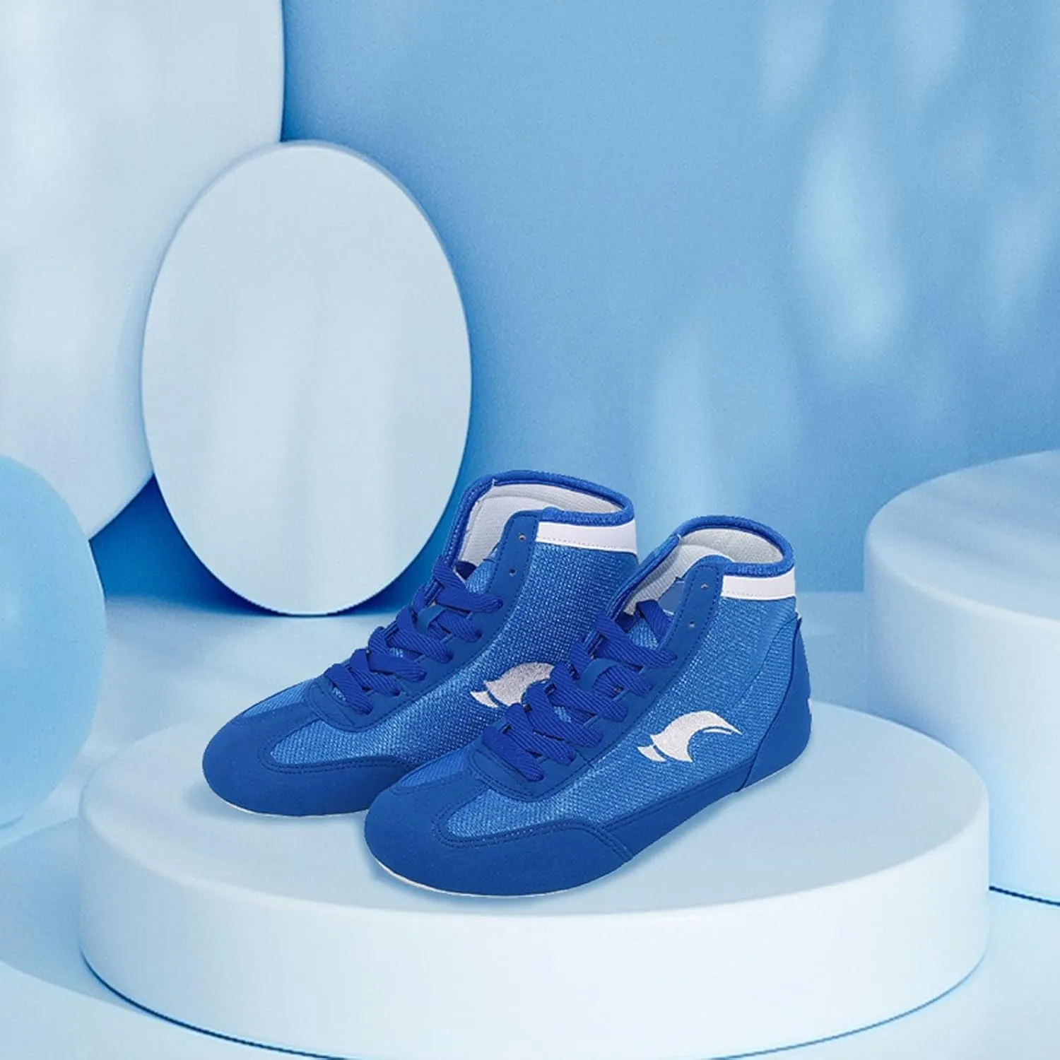 Youth Kids School Wrestling Shoes Boys Boxing Shoes Fitness Sneakers High Top for Girls Wrestling Training Shoes Boots