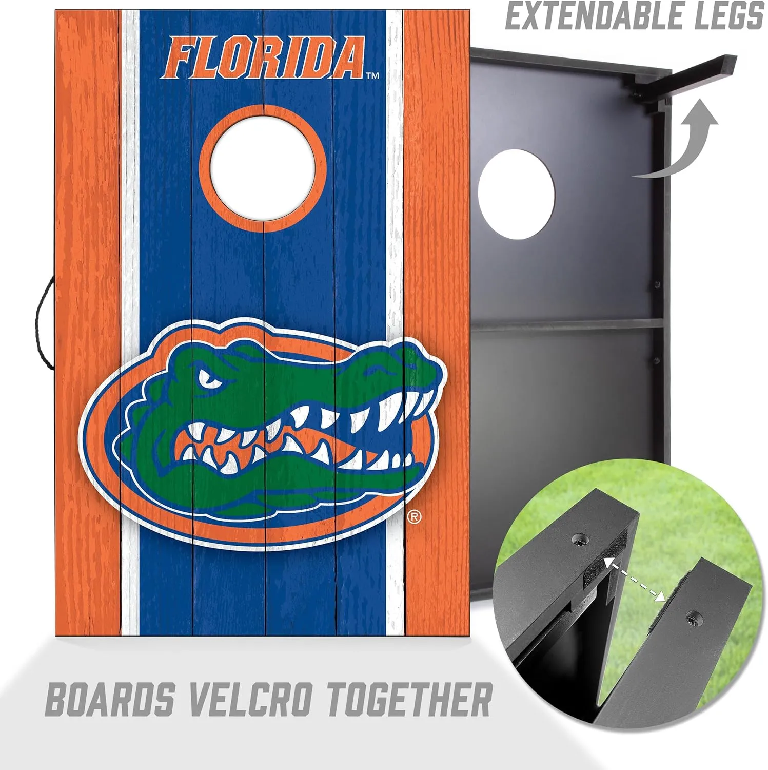 YouTheFan NCAA 2' x 3' Portable Cornhole Game with Logo Bags