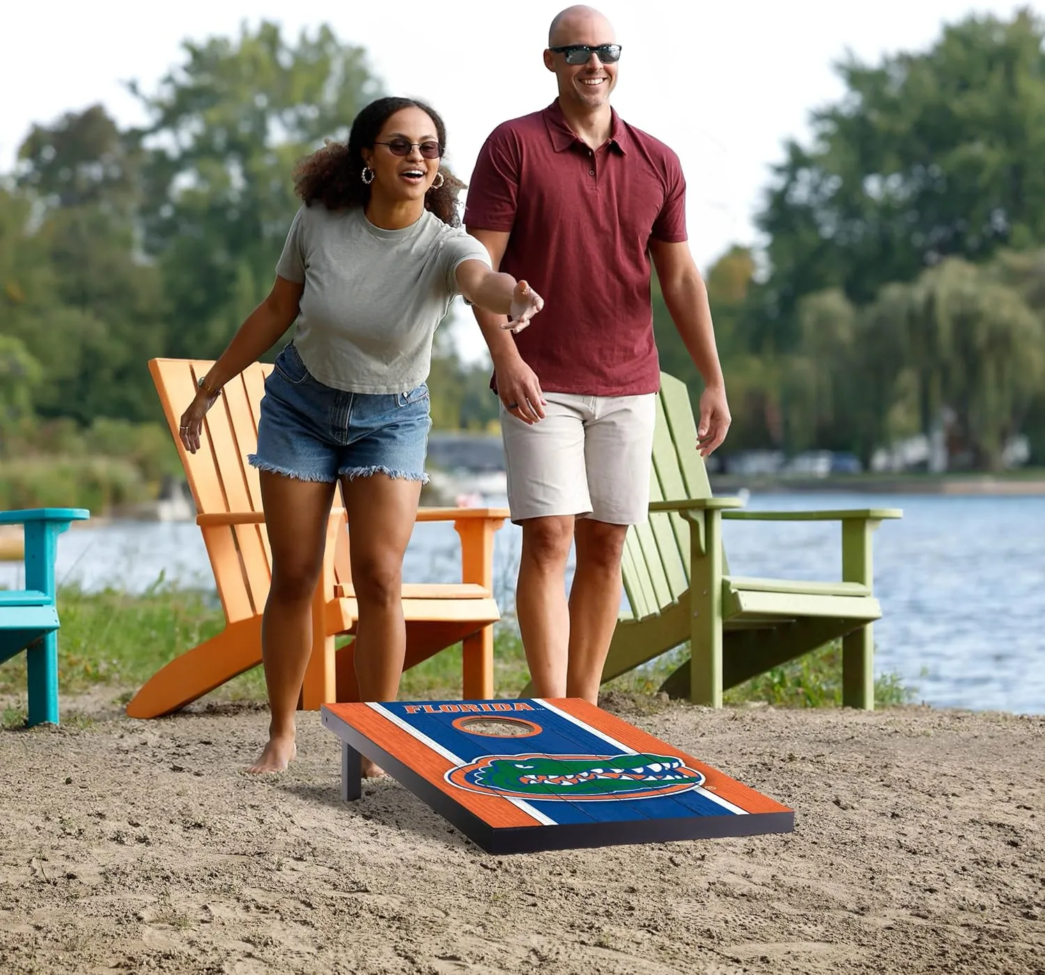 YouTheFan NCAA 2' x 3' Portable Cornhole Game with Logo Bags