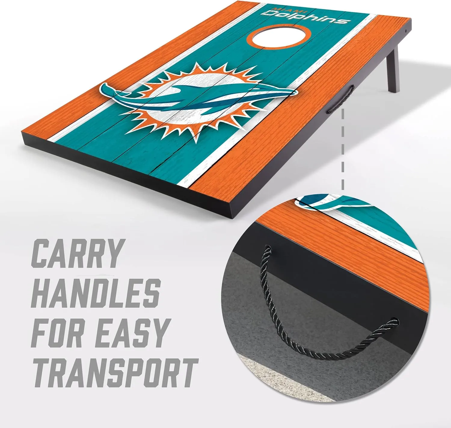 YouTheFan NFL 2' x 3' Portable Cornhole Game with Logo Bags