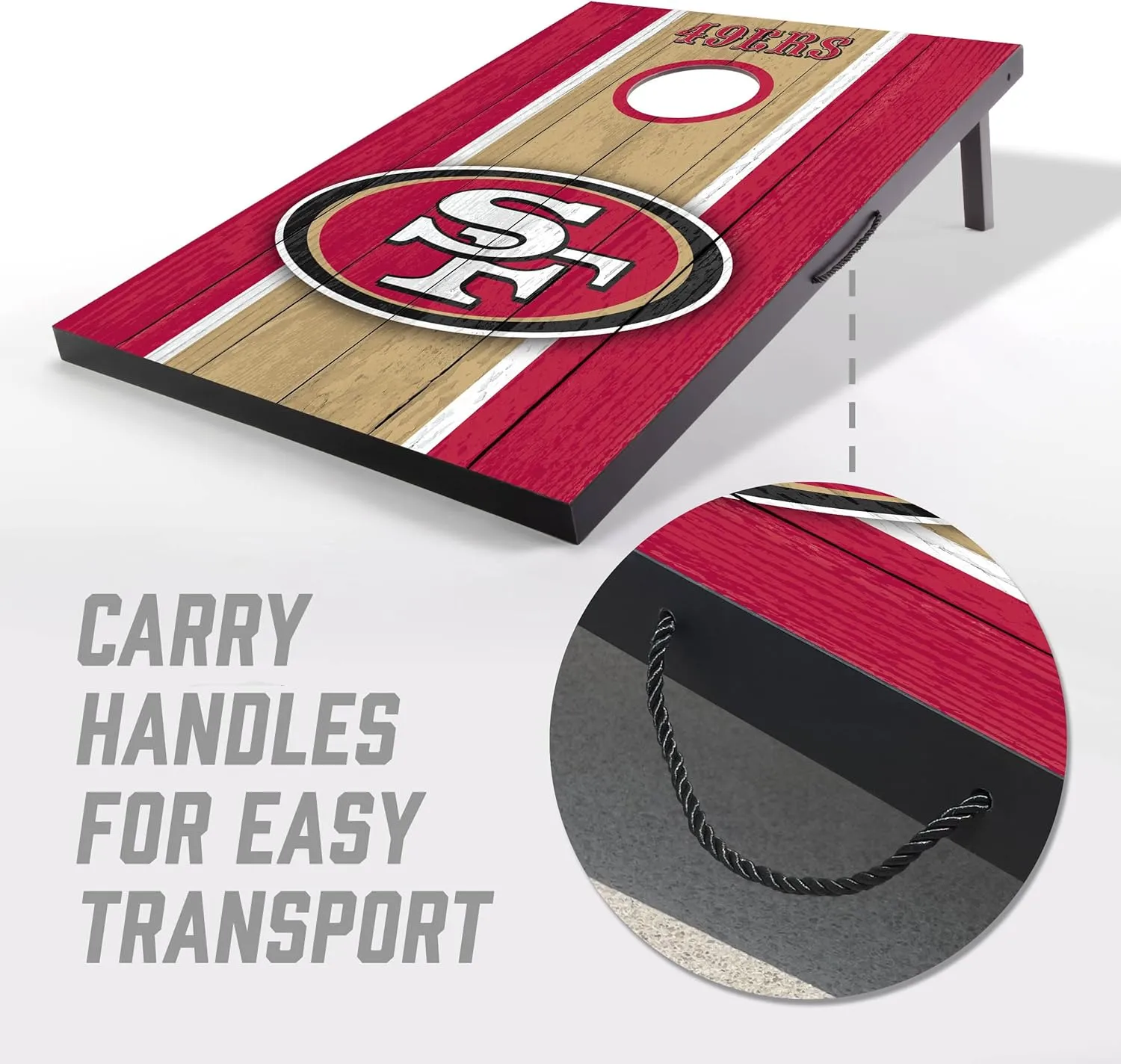 YouTheFan NFL 2' x 3' Portable Cornhole Game with Logo Bags